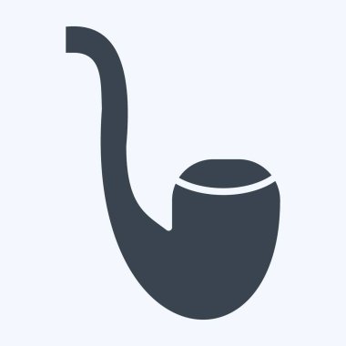 Simge Borusu. Hipster sembolüyle ilgili. Kabartma tarzı. Basit dizayn edilebilir. Basit resimleme