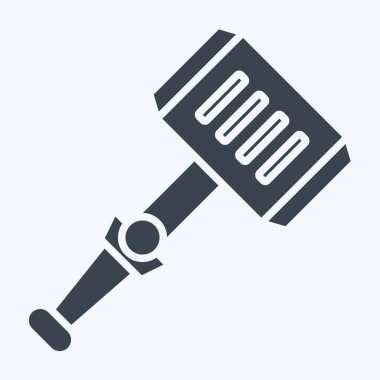 Simge Çekici. Silah sembolüyle ilgili. Kabartma tarzı. Basit dizayn edilebilir. Basit resimleme