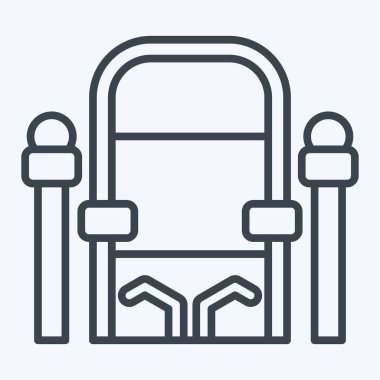 Simge Tahtı. Ortaçağ sembolüyle ilgili. Sıra tarzı. Basit dizayn edilebilir. Basit resimleme