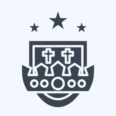 Simge İpucu. Ortaçağ sembolüyle ilgili. Kabartma tarzı. Basit dizayn edilebilir. Basit resimleme