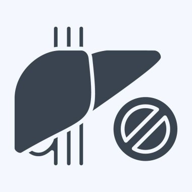 Simge Kullanma. Hepatolojist sembolüyle ilgili. Kabartma tarzı. Basit dizayn edilebilir. Basit resimleme