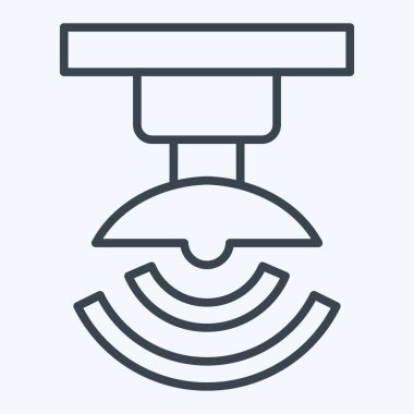 Simgesel Kablosuz Sinyal. Uydu sembolüyle ilgili. Sıra tarzı. Basit dizayn edilebilir. Basit resimleme