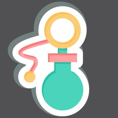 Etiket Emziği. Anaokulu sembolüyle ilgili. Basit dizayn edilebilir. Basit resimleme