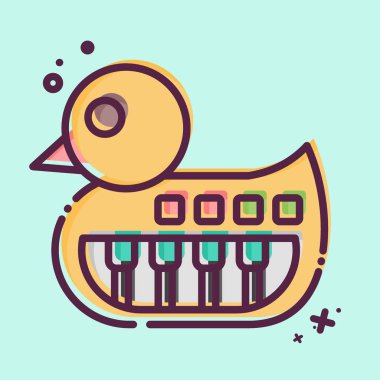 Simge Sentezleyici. Anaokulu sembolüyle ilgili. MBE tarzı. Basit dizayn edilebilir. Basit resimleme