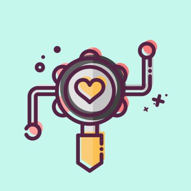 Icon Ratlle. Anaokulu sembolüyle ilgili. MBE tarzı. Basit dizayn edilebilir. Basit resimleme