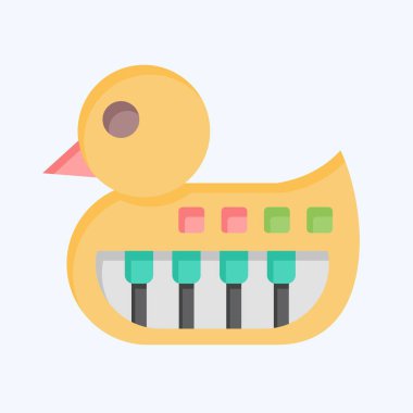 Simge Sentezleyici. Anaokulu sembolüyle ilgili. Düz stil. Basit dizayn edilebilir. Basit resimleme