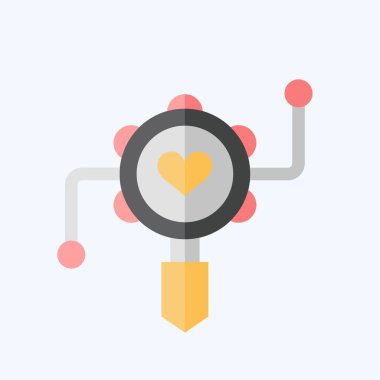 Icon Ratlle. Anaokulu sembolüyle ilgili. Düz stil. Basit dizayn edilebilir. Basit resimleme