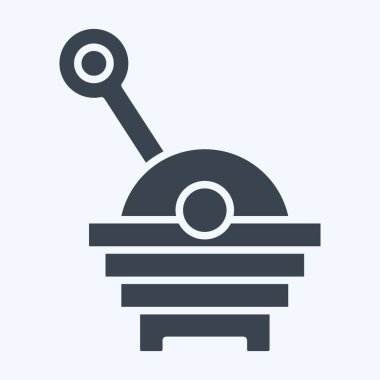 Simge Kovası. Anaokulu sembolüyle ilgili. Kabartma tarzı. Basit dizayn edilebilir. Basit resimleme