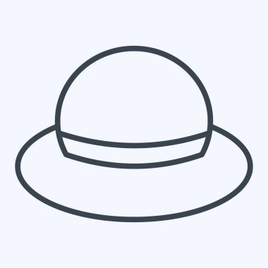 Simge Şapka. Kenya sembolüyle ilgili. Sıra tarzı. Basit dizayn edilebilir. Basit resimleme