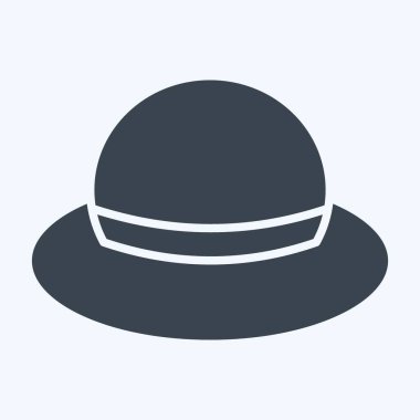 Simge Şapka. Kenya sembolüyle ilgili. Kabartma tarzı. Basit dizayn edilebilir. Basit resimleme