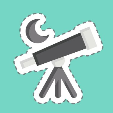 Çıkartma çizgisi Eşsiz Fikirler 'i kesti. Yaratıcı Kavram sembolüyle ilgili. Basit dizayn edilebilir. Basit resimleme