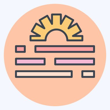 Simge Değiştirme. Yaratıcı Kavram sembolüyle ilgili. renk arkadaşı stili. Basit dizayn edilebilir. Basit resimleme