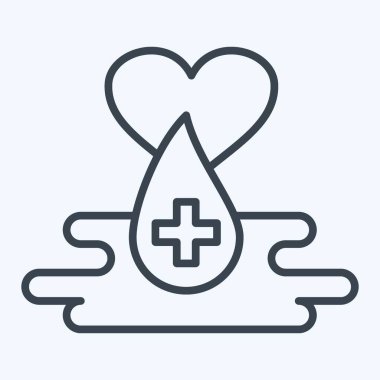 Simge Kan Damlaları. Kan bağışı sembolüyle ilgili. Sıra tarzı. Basit dizayn edilebilir. Basit resimleme