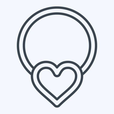 Simge gerdanlığı. Yüzük sembolü ile ilgili. Sıra tarzı. Basit dizayn edilebilir. Basit resimleme