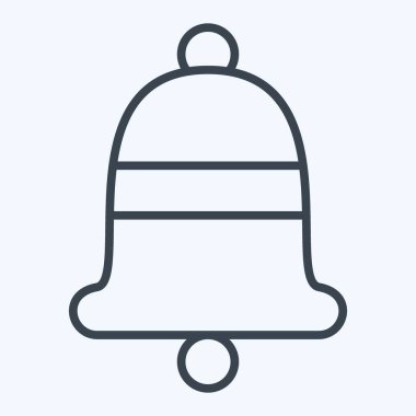 Icon Bell. Yüzük sembolü ile ilgili. Sıra tarzı. Basit dizayn edilebilir. Basit resimleme