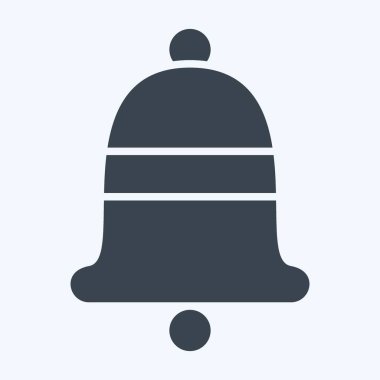 Icon Bell. Yüzük sembolü ile ilgili. Kabartma tarzı. Basit dizayn edilebilir. Basit resimleme