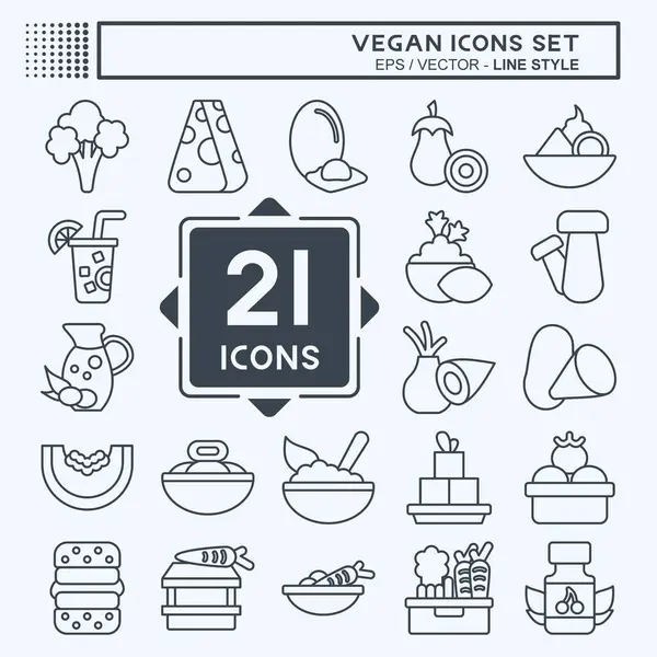 Icon Vegan 'ı hazırla. Sebze sembolüyle ilgili. Sıra tarzı. Basit dizayn edilebilir. Basit resimleme