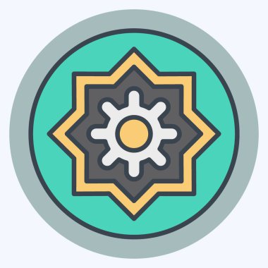 Simge dekorasyonu. Kenya sembolüyle ilgili. renk arkadaşı stili. Basit dizayn edilebilir. Basit resimleme