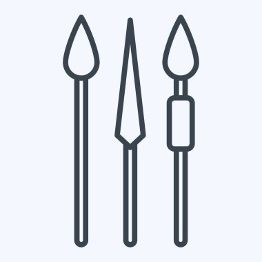 Simge Lance. Kenya sembolüyle ilgili. Sıra tarzı. Basit dizayn edilebilir. Basit resimleme