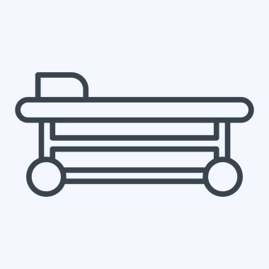 İkon Operasyon Odası. Tıbbi sembolle ilgili. Sıra tarzı. Basit dizayn edilebilir. Basit resimleme