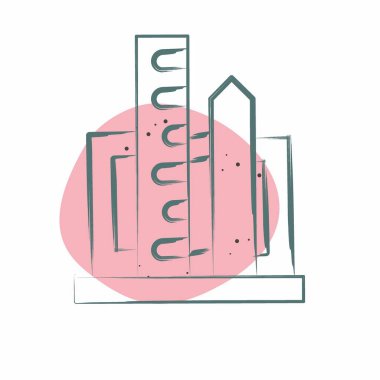 Simge Proje Yönetimi. Yaratıcı Kavram sembolüyle ilgili. Renkli Leke Biçimi. Basit dizayn edilebilir. Basit resimleme