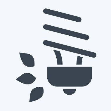 Simge Simgesi Yeşil Enerji. Ekoloji sembolüyle ilgili. Kabartma tarzı. Basit dizayn edilebilir. Basit resimleme