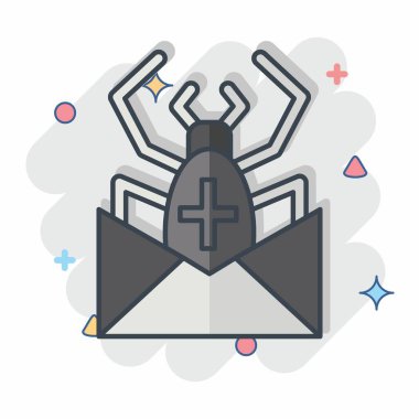 Simge Konservesi. Postane sembolüyle ilgili. Çizgi roman. Basit dizayn edilebilir. Basit resimleme