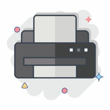 Simge Yazdırma. Postane sembolüyle ilgili. Çizgi roman. Basit dizayn edilebilir. Basit resimleme