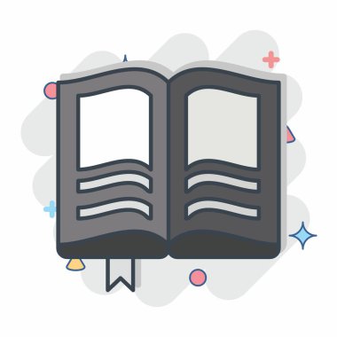 Simge okuma. Postane sembolüyle ilgili. Çizgi roman. Basit dizayn edilebilir. Basit resimleme