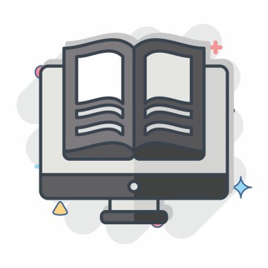 Simge E Kitabı. Postane sembolüyle ilgili. Çizgi roman. Basit dizayn edilebilir. Basit resimleme