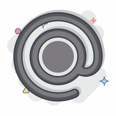 Simge Köpek Postası. Postane sembolüyle ilgili. Çizgi roman. Basit dizayn edilebilir. Basit resimleme