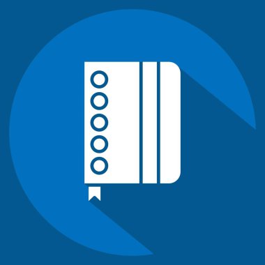 Simge Defteri. Postane sembolüyle ilgili. Uzun gölge tarzı. Basit dizayn edilebilir. Basit resimleme