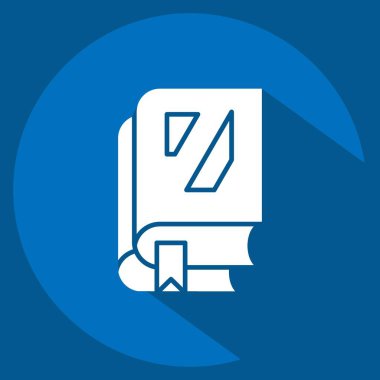 Simge Bilgisi. Postane sembolüyle ilgili. Uzun gölge tarzı. Basit dizayn edilebilir. Basit resimleme