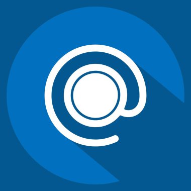 Simge Köpek Postası. Postane sembolüyle ilgili. Uzun gölge tarzı. Basit dizayn edilebilir. Basit resimleme