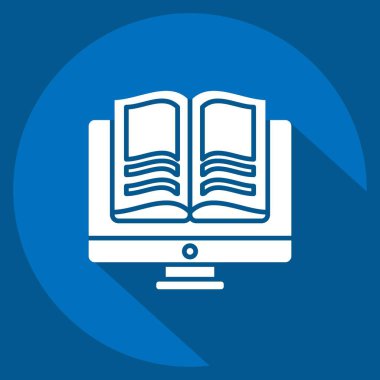 Simge E Kitabı. Postane sembolüyle ilgili. Uzun gölge tarzı. Basit dizayn edilebilir. Basit resimleme