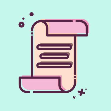 Simge Parşömeni. Postane sembolüyle ilgili. MBE tarzı. Basit dizayn edilebilir. Basit resimleme