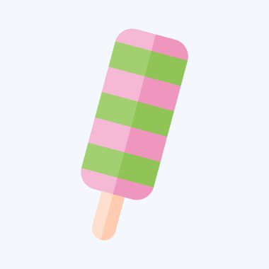 Simge Dilimi. Süt ve içecek sembolüyle ilgili. Düz stil. Basit dizayn edilebilir. Basit resimleme