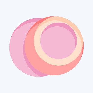 Süt ve içecek sembolüyle ilişkili ikon hindistan cevizi 2. Düz stil. Basit dizayn edilebilir. Basit resimleme