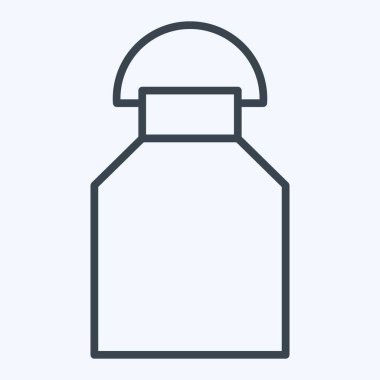 Simge Sütü. Süt ve içecek sembolüyle ilgili. Sıra tarzı. Basit dizayn edilebilir. Basit resimleme