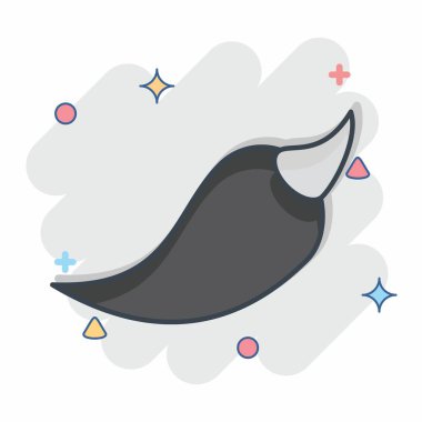 Icon Acı Biber. Baharat sembolüyle ilgili. Çizgi roman. Basit dizayn edilebilir. Basit resimleme