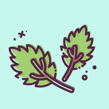 Simge Basil. Baharat sembolüyle ilgili. MBE tarzı. Basit dizayn edilebilir. Basit resimleme