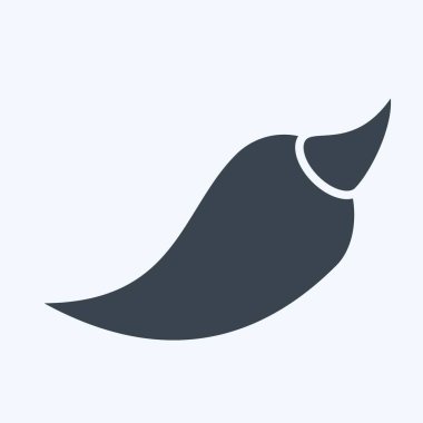 Icon Acı Biber. Baharat sembolüyle ilgili. Kabartma tarzı. Basit dizayn edilebilir. Basit resimleme