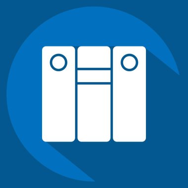 Simge Soyunma Odası. Hokey Spor Sembolü ile ilgili. Uzun gölge tarzı. Basit tasarım düzenlenebilir