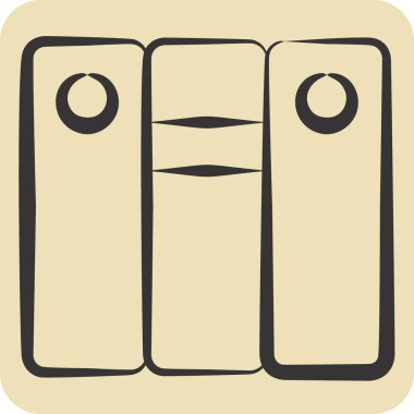 Simge Soyunma Odası. Hokey Spor Sembolü ile ilgili. El çizimi tarzı. Basit tasarım düzenlenebilir