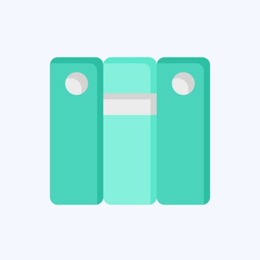 Simge Soyunma Odası. Hokey Spor Sembolü ile ilgili. Düz stil. Basit tasarım düzenlenebilir