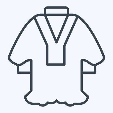 Icon Mishlah. Katar sembolüyle ilgili. Sıra tarzı. Basit tasarım çizimi.