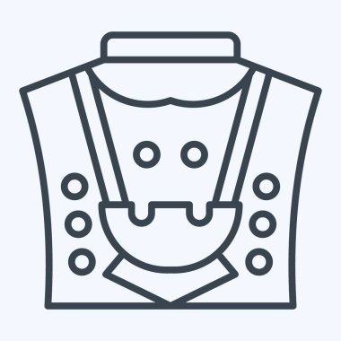 Simge Mücevherat. Katar sembolüyle ilgili. Sıra tarzı. Basit tasarım çizimi.