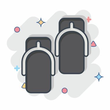 İkon Geta. Japonya sembolüyle ilgili. Çizgi roman. Basit tasarım çizimi.