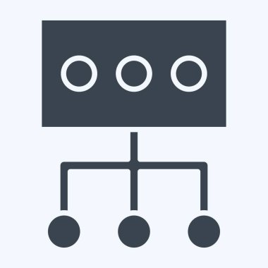 Simge Verisi. Sosyal Ağ sembolüyle ilgili. Kabartma tarzı. Basit tasarım çizimi