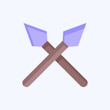 Simge Dansı. Güney Afrika sembolüyle ilgili. Düz stil. Basit tasarım çizimi